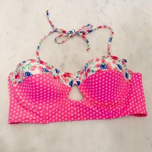 gilly hicks push 'em up bikini top, size small